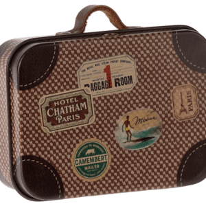 Maileg ferðataska brún