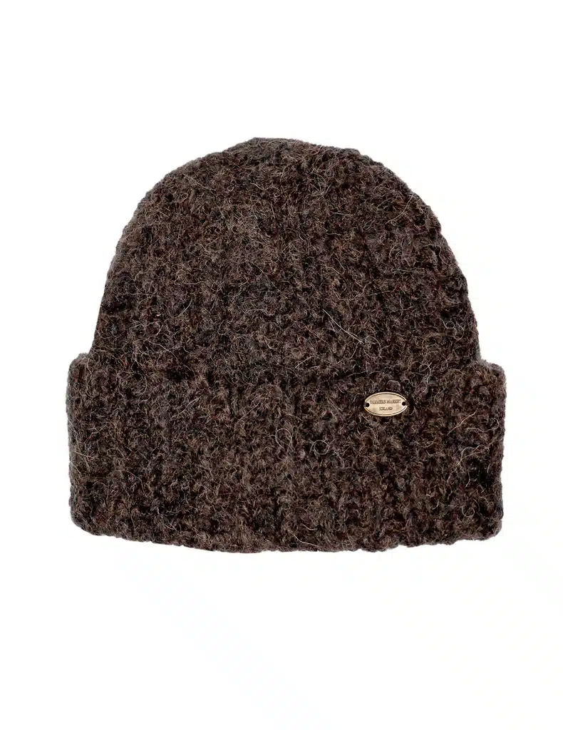 Hnausar húfa alpaca lava tweed