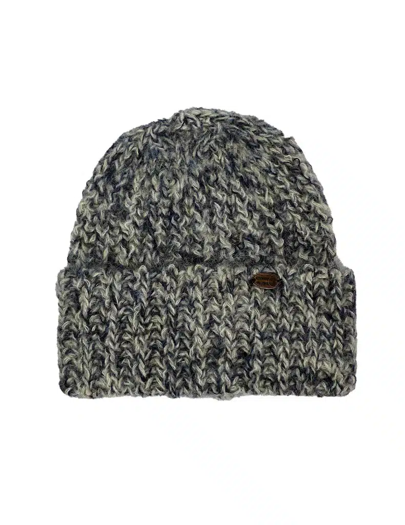 Hnausar húfa alpaca ocean tweed