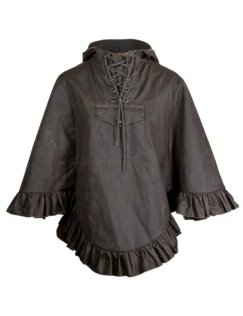 Myrká poncho olive ein stærð