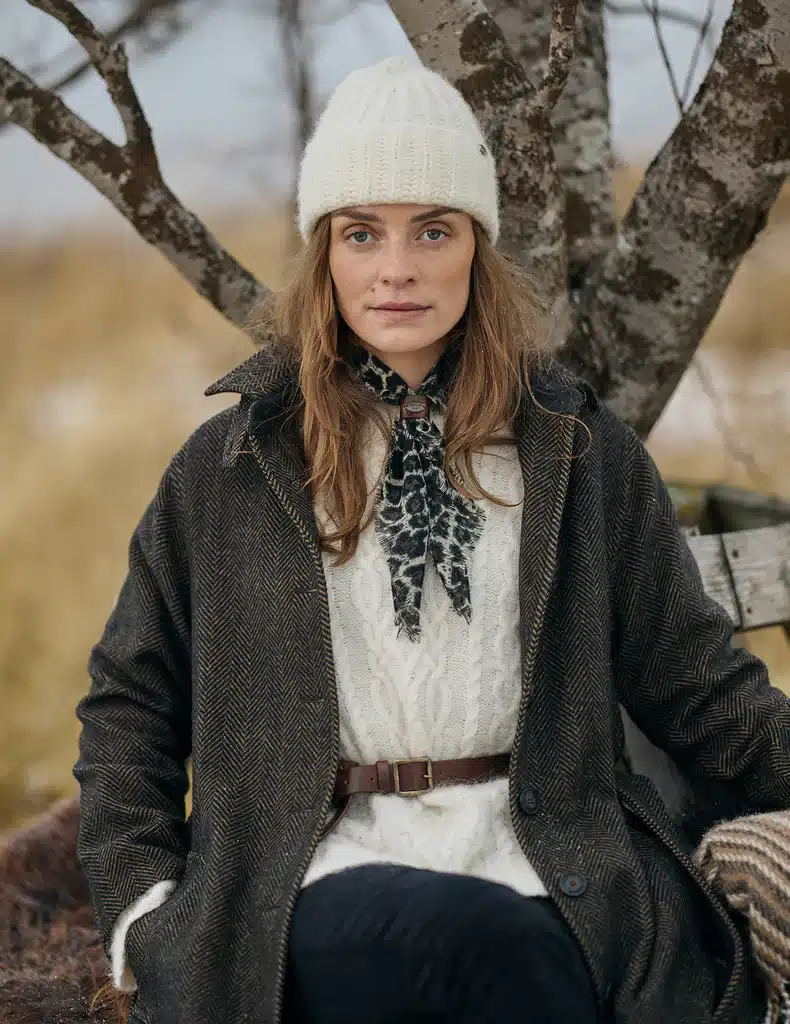 Búðir leðurbelti brúnt - Image 3