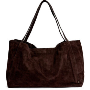 Shopper taska rúskinn, brún
